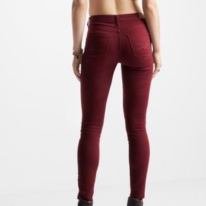 NWT Aeropostale Burgundy High Waisted Jeggings | 2